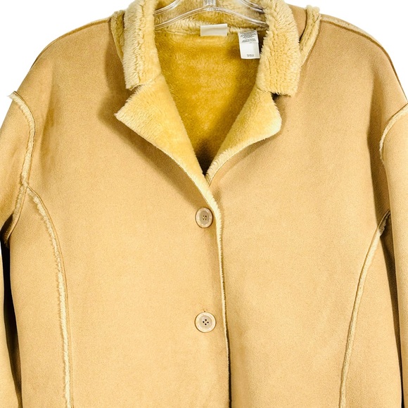 Emma James by Liz Claiborne tan/ camel color jacket Sz XL - Picture 4 of 10